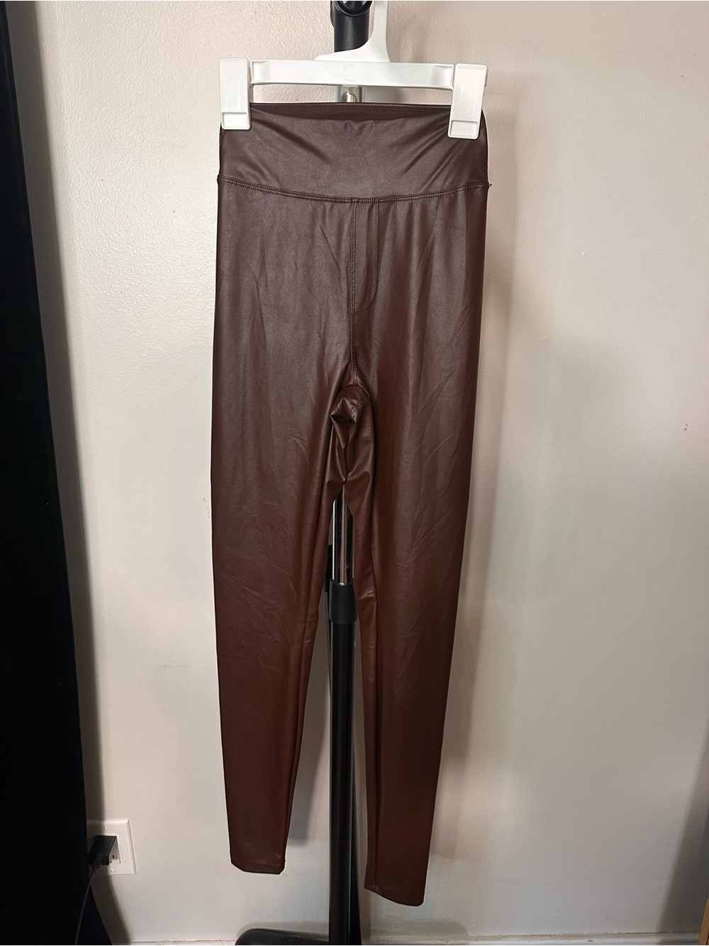 Offline by aerie Faux Leather High-Waist Leggings - Brown